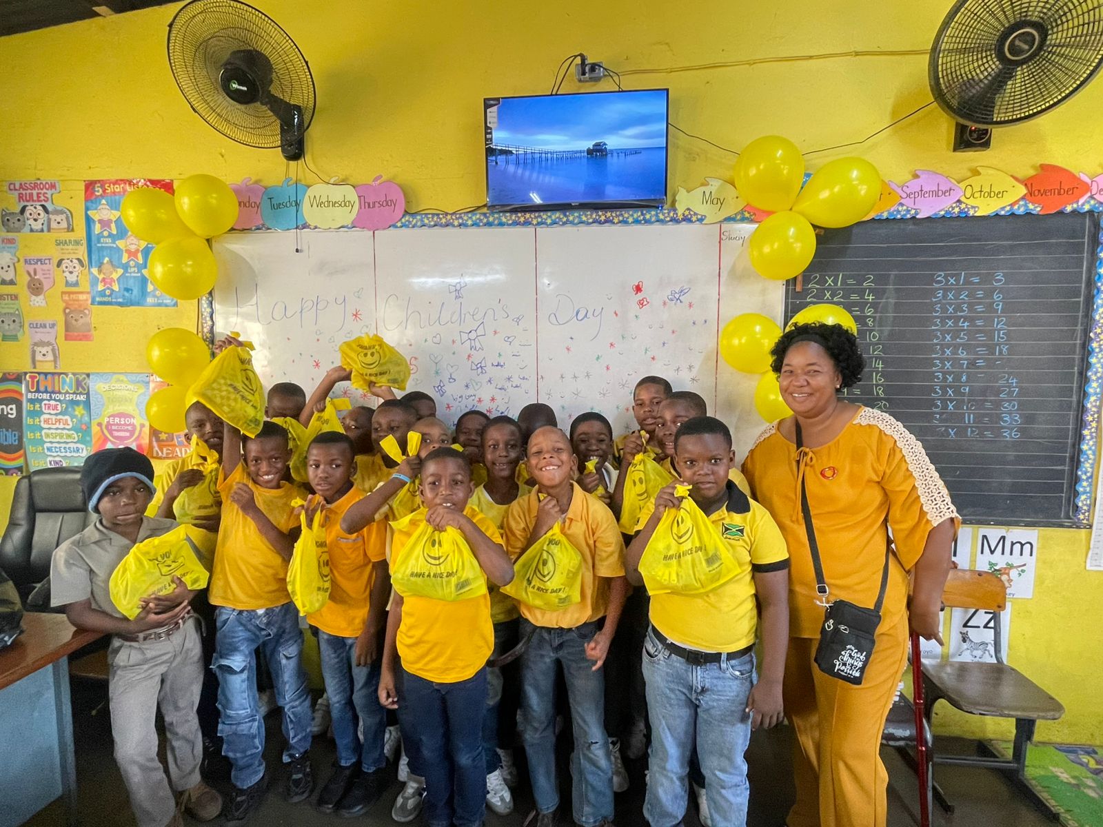 Worship celebration with joyful participants